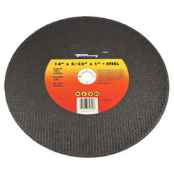 Forney 14 in. D X 1 in. S Aluminum Oxide Metal Cutting Wheel 1 pc