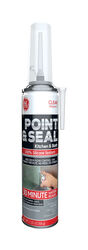 GE Point and Seal Clear Silicone 2 Kitchen and Bath Caulk Sealant 7.25 oz