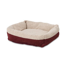 Aspen Pet Multicolored Sheepskin Self Warming Pet Bed 7 in. H X 20 in. W X 24 in. L