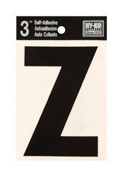 Hy-Ko 3 in. Black Vinyl Self-Adhesive Letter Z 1 pc