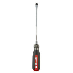 Milwaukee 3/8 in. S X 8 in. L Slotted Cushion Grip Screwdriver 1 pc