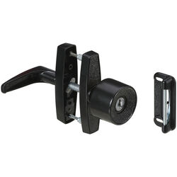 National Hardware Black Black Zinc Keyed Universal Knob Latch 1 pk