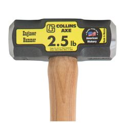 Collins 2.5 lb Steel Engineer Hammer 16 in. Hickory Handle