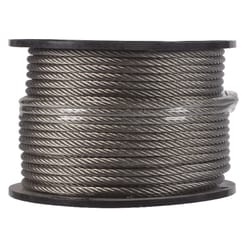 Campbell Chain Electro-Polish Stainless Steel 1/4 in. D X 250 ft. L Cable