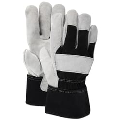 Ace Men's Indoor/Outdoor Work Gloves Black/Gray M 1 pair