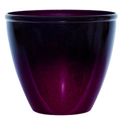 Suncast Seneca 14 in. H X 16 in. W Resin Modern Planter Plum/Red