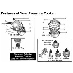 Mirro Polished Aluminum Pressure Cooker 4 qt Black/Silver