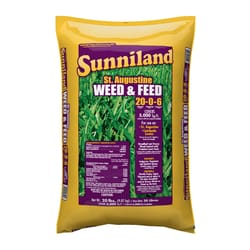 Sunniland 20-0-6 Weed & Feed Lawn Fertilizer For St. Augustine Grass 5000 sq ft 20 cu in