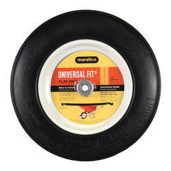 Marathon Universal Fit 8 in. D X 14.5 in. D 300 lb. cap. Centered Wheelbarrow Tire Polyurethane