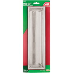 Ace 2.6875 in. W X 11 in. H Satin Nickel Mail Slot