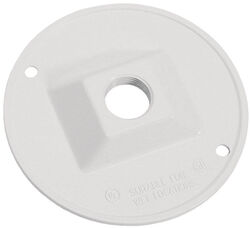 Sigma Electric Round Metal Lampholder Cover For Wet Locations