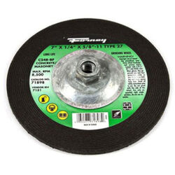 Forney 7 in. D X 1/4 in. thick T X 5/8 in. S Masonry Grinding Wheel 1 pc