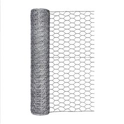 Garden Craft 24 in. H X 50 ft. L 20 Ga. Silver Poultry Netting