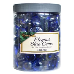 Mosser Lee Elegant Blue Gems Blue Decorative Glass Vase Filler 2.2 lb