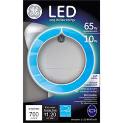 GE acre BR30 E26 (Medium) LED Bulb Soft White 65 Watt Equivalence 1 pk