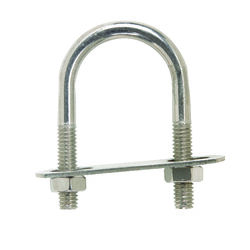 Hampton 5/16 in. S X 1-3/8 in. W X 2-1/2 in. L Coarse Zinc-Plated Stainless Steel U-Bolt