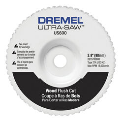 Dremel Ultra-Saw 3-7/8 in S X 3-7/8 in. L Carbide Cutting Wheel 1 pc