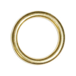 Baron Jumbo Polished Brass Silver Solid Brass 1-1/8 in. L Ring 1 pk