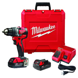 Milwaukee 18 V 1/2 in. Brushless Cordless Compact Drill Kit (Battery & Charger)
