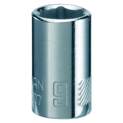 Craftsman 9 mm S X 1/4 in. drive S Metric 6 Point Standard Shallow Socket 1 pc