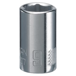 Craftsman 9 mm S X 1/4 in. drive S Metric 6 Point Standard Shallow Socket 1 pc