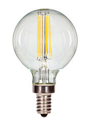 Satco acre G16.5 E12 (Candelabra) LED Bulb Warm White 40 Watt Equivalence 1 pk