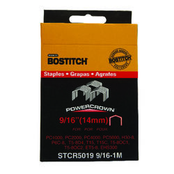 Bostitch PowerCrown 7/16 in. W X 9/16 in. L 18 Ga. Wide Crown Staples 1000 pk