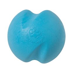 West Paw Zogoflex Blue Jive Ball Synthetic Rubber Dog Toy Small in.