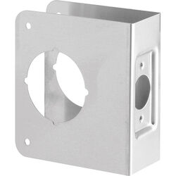 Prime-Line 4.5 in. H X 3.875 in. L Brushed Stainless Steel Stainless Steel Recessed Door Reinfor