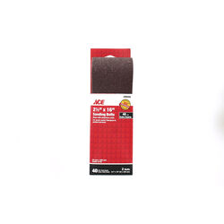 Ace 16 in. L X 2-1/2 in. W Aluminum Oxide Sanding Belt 40 Grit Extra Coarse 2 pc