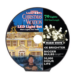 National Lampoon's LED Mini Clear/Warm White 70 ct String Christmas Lights 15 ft.