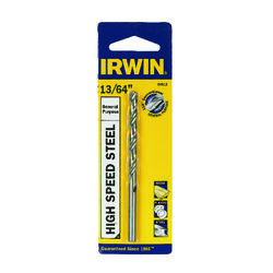 Irwin 13/64 in. S X 2-1/4 in. L High Speed Steel Drill Bit 1 pc