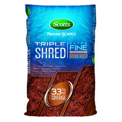 Scotts Nature Scapes Triple Shred Brown Extra Fine Color-Enhanced Mulch 1.5 ft³