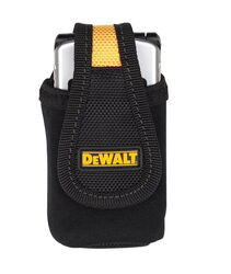 DeWalt 1 pocket Polyester Fabric Cell Phone Holder 2.9 in. L X 6.8 in. H Black