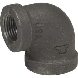 Anvil 1/2 in. FPT T X 3/8 in. D FPT Black Malleable Iron Elbow