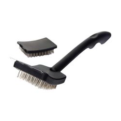 Grill Mark Stainless Steel Black Grill Brush Set 2 pc