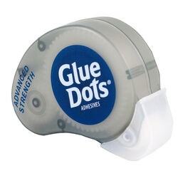 Glue Dots Advanced Strength Permanent Bond Glue Double-Sided Adhesive Dispenser 125 pc