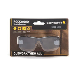 Carhartt Rockwood Anti-Fog Safety Glasses Gray Black 1 pc