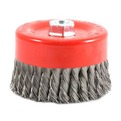 Forney 6 in. D X 5/8 in. S Knotted Steel Cup Brush 6500 rpm 1 pc