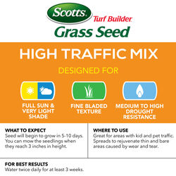 Scotts Turf Builder High Traffic Mix Sun/Shade Grass Seed 7 lb
