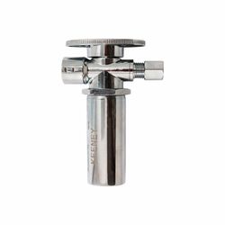 Keeney 1/2 in. FIP T X 3/8 in. S Compression Brass Shut-Off Valve with Water Hammer