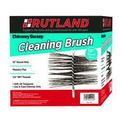 Rutland 10 in. Round Oil Tempered Chimney Brush