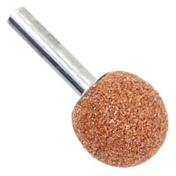 Wolfcraft 1 in. D X 1 in. L Vitrified Aluminum Oxide Round Ball Grinding Point Spherical 25000 r