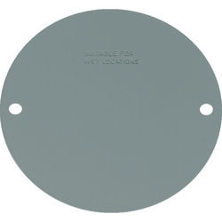Sigma Electric Round Steel Flat Box Cover For Wet Locations