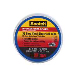 3M Scotch 3/4 in. W X 66 ft. L Blue Vinyl Electrical Tape