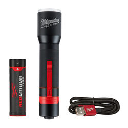 Milwaukee TRUEVIEW 700 lm Black/Red LED USB Flashlight Kit