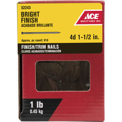 Ace 4D 1-1/2 in. Finishing Bright Steel Nail Countersunk 1 lb