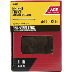 Ace 4D 1-1/2 in. Finishing Bright Steel Nail Countersunk 1 lb