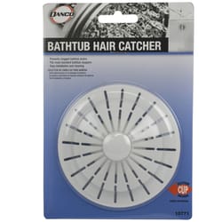 Danco 5-1/2 in. White Plastic Bathtub Hair Catcher