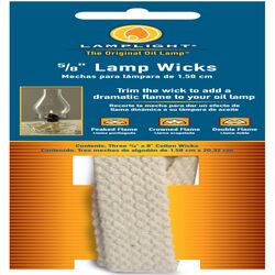 Hooper 5/8 in. T X 8 in. L Flat Wick Shape Cotton Lamp Wick 3 pk